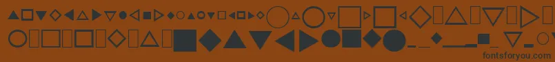 Шрифт Cjnpifont1 – чёрные шрифты на коричневом фоне