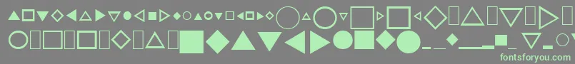 Cjnpifont1 Font – Green Fonts on Gray Background