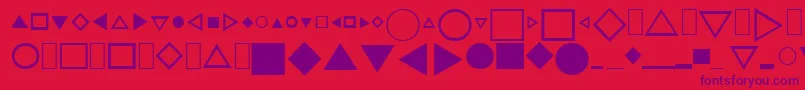 Cjnpifont1 Font – Purple Fonts on Red Background
