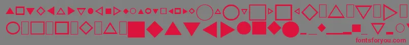 Cjnpifont1 Font – Red Fonts on Gray Background
