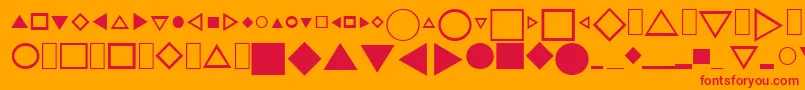 Cjnpifont1 Font – Red Fonts on Orange Background