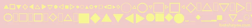 Cjnpifont1 Font – Yellow Fonts on Pink Background