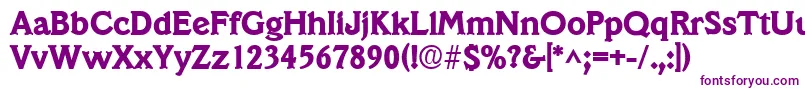 VeracruzlhBold Font – Purple Fonts on White Background
