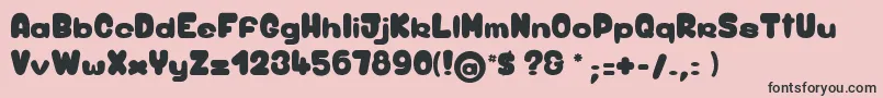 BirdyGame Font – Black Fonts on Pink Background