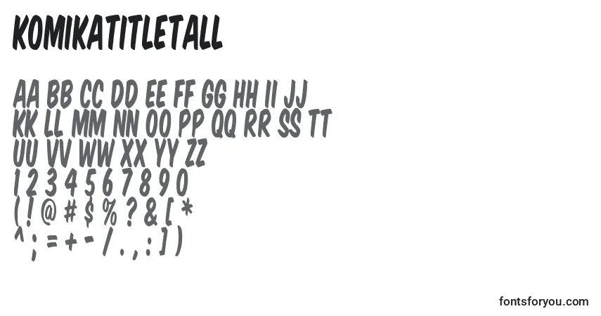 KomikaTitleTall Font – alphabet, numbers, special characters