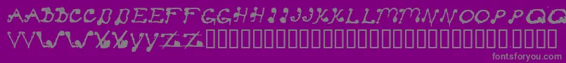 Czcionka StayClear – szare czcionki na fioletowym tle