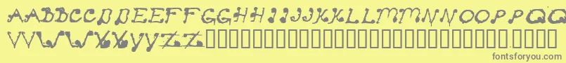 StayClear Font – Gray Fonts on Yellow Background