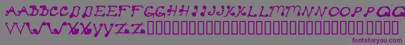 StayClear-fontti – violetit fontit harmaalla taustalla