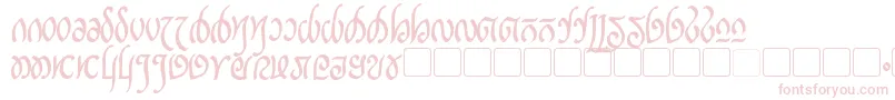 RellanicBold-Schriftart – Rosa Schriften auf weißem Hintergrund