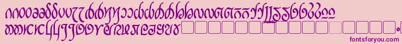 RellanicBold Font – Purple Fonts on Pink Background