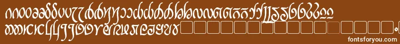 RellanicBold Font – White Fonts on Brown Background