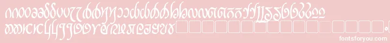 RellanicBold Font – White Fonts on Pink Background