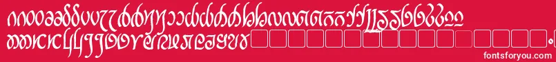 RellanicBold Font – White Fonts on Red Background