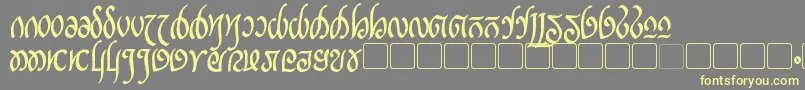 RellanicBold Font – Yellow Fonts on Gray Background