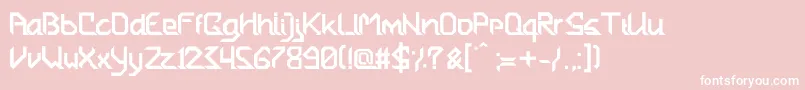 fuente BlameMyParents. – Fuentes Blancas Sobre Fondo Rosa
