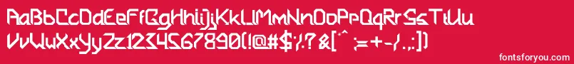BlameMyParents. Font – White Fonts on Red Background