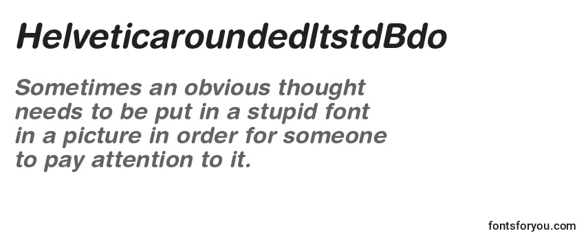HelveticaroundedltstdBdo Font