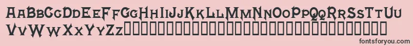 MephistoTM Font – Black Fonts on Pink Background