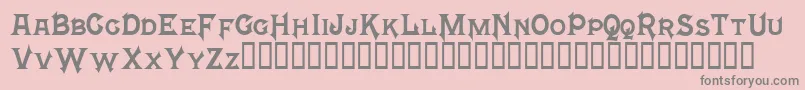 MephistoTM Font – Gray Fonts on Pink Background