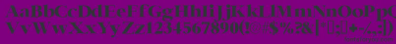 Ingenuessk-fontti – mustat fontit violetilla taustalla