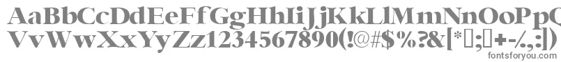 フォントIngenuessk – 白い背景に灰色の文字