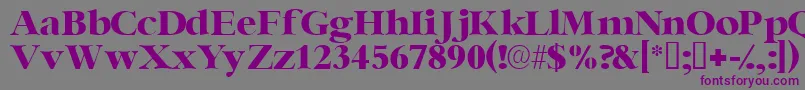 Ingenuessk Font – Purple Fonts on Gray Background