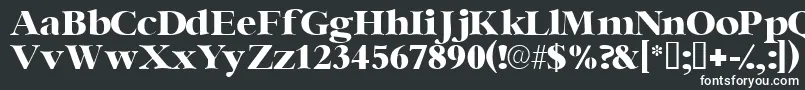 Ingenuessk-fontti – valkoiset fontit mustalla taustalla