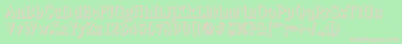 fuente DenvershadowXboldRegular – Fuentes Rosadas Sobre Fondo Verde