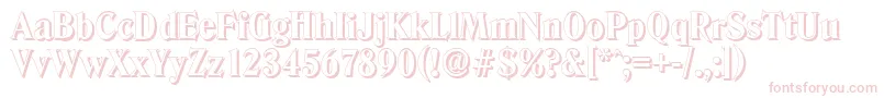 DenvershadowXboldRegular Font – Pink Fonts on White Background