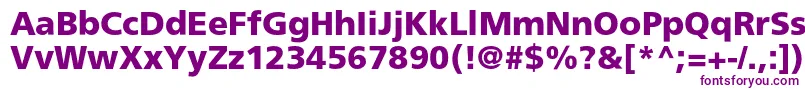 AgforeignercBold Font – Purple Fonts on White Background