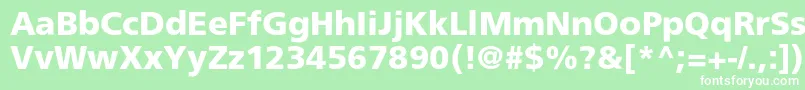 AgforeignercBold Font – White Fonts on Green Background