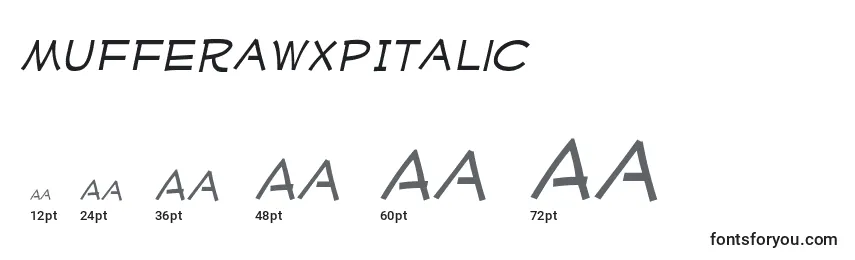 MufferawxpItalic Font Sizes