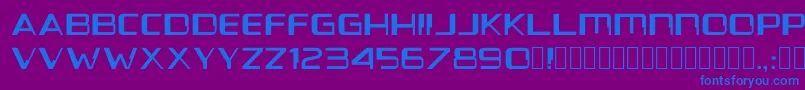 Voyanui1.154 Font – Blue Fonts on Purple Background