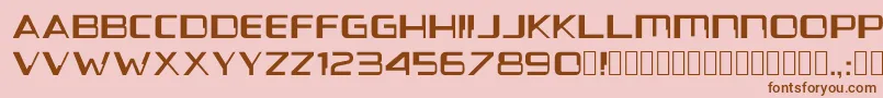 Voyanui1.154 Font – Brown Fonts on Pink Background