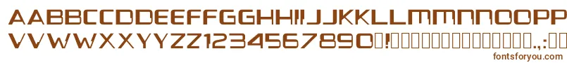 Шрифт Voyanui1.154 – коричневые шрифты на белом фоне