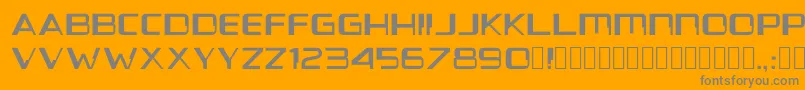 Voyanui1.154 Font – Gray Fonts on Orange Background