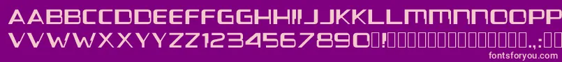 Voyanui1.154 Font – Pink Fonts on Purple Background