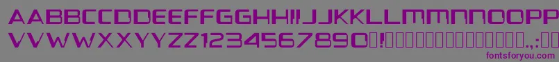 フォントVoyanui1.154 – 紫色のフォント、灰色の背景
