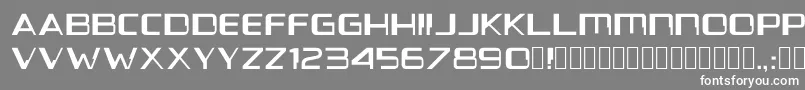 フォントVoyanui1.154 – 灰色の背景に白い文字