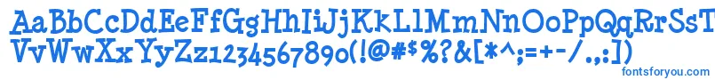 MinyaNouvelleBold Font – Blue Fonts on White Background