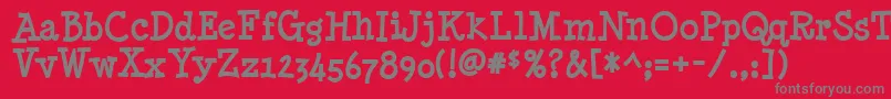 MinyaNouvelleBold Font – Gray Fonts on Red Background