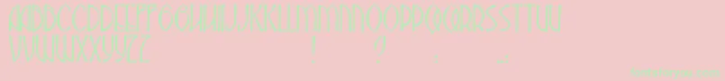 JmhAbadesa Font – Green Fonts on Pink Background