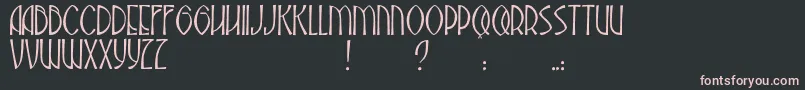 JmhAbadesa Font – Pink Fonts on Black Background