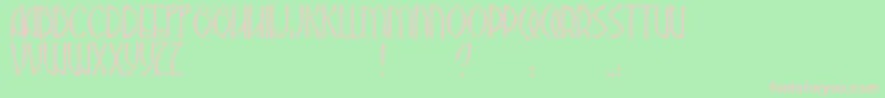 JmhAbadesa Font – Pink Fonts on Green Background