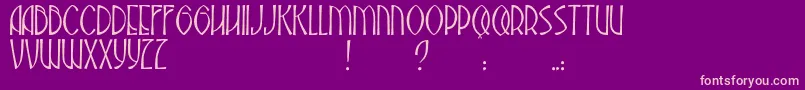 JmhAbadesa Font – Pink Fonts on Purple Background
