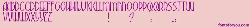 JmhAbadesa Font – Purple Fonts on Pink Background