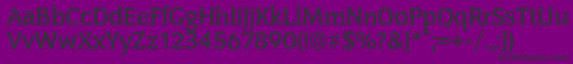 CongressserialMediumRegular Font – Black Fonts on Purple Background