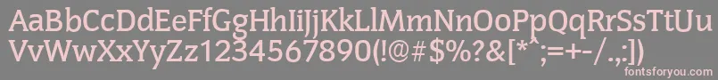 CongressserialMediumRegular Font – Pink Fonts on Gray Background
