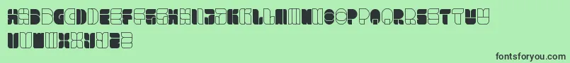 WindowsInJapan Font – Black Fonts on Green Background