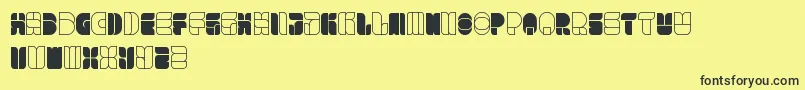 WindowsInJapan Font – Black Fonts on Yellow Background